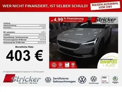 Snow (metallic) Gebraucht 2024 Polestar 2 Pilot-lite Limousine | 33.949 € (Superpreis)