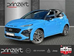 Surfy blue / phantom black / met Gebraucht 2021 Hyundai Kona N Line SUV | 16.470 € (Etwas zu teuer)