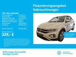 6n ivory silver metallic Gebraucht 2024 VW T-Roc Cabriolet Style Cabrio | 35.730 € (Fairer Preis)