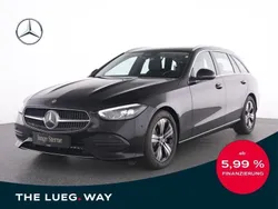 Schwarz metalliclack obsidians Gebraucht 2024 Mercedes C180 Avantgarde Kombi | 33.535 € (Guter Preis)