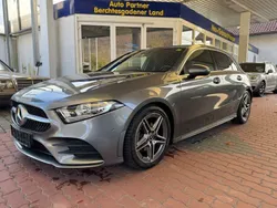 Mountaingrau met. Gebraucht 2018 Mercedes A200 AMG line Limousine | 20.999 € (Guter Preis)