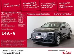 Mythosschwarz metallic Gebraucht 2023 Audi Q4 Sportback e-tron Comfort SUV | 25.950 € (Superpreis)