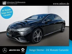 Schwarz obsidianschwarz Gebraucht 2023 Mercedes EQE AMG 53 Premium Limousine | 59.890 € (Etwas zu teuer)
