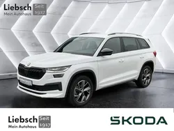 Weiß Gebraucht 2021 Skoda Kodiaq SportLine SUV | 24.999 € (Guter Preis)