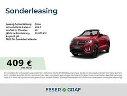 Kings red metallic / schwarz Neu 2025 VW T-Roc Cabriolet Cabrio | 45.890 € (Etwas zu teuer)