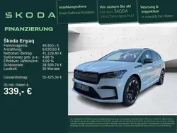 2y moonweiss metallic Gebraucht 2025 Skoda Enyaq iV SportLine SUV | 48.750 € (Guter Preis)