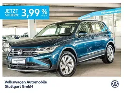 Nightshade blue metallic Gebraucht 2021 VW Tiguan Elegance SUV | 33.830 € (Etwas zu teuer)
