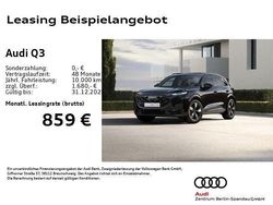 Schwarz Neu 2025 Audi Q3 S-Line SUV | 61.888 € (Fairer Preis)