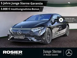 Schwarz / obsidianschwarz (metallic) Gebraucht 2023 Mercedes EQS580 AMG Limousine | 70.950 € (Fairer Preis)