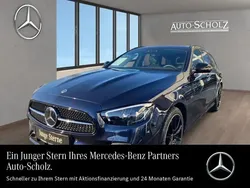 Metalliclack nautikblau Gebraucht 2023 Mercedes E220 AMG Kombi | 45.998 € (Fairer Preis)