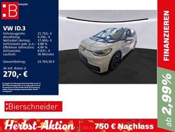 Weiss Gebraucht 2021 VW ID.3 Pro Kleinwagen | 21.750 € (Fairer Preis)