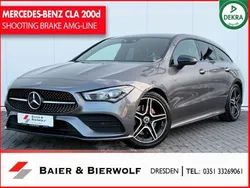 Mountaingrau met. Gebraucht 2020 Mercedes CLA200 Shooting Brake AMG line Kombi | 28.690 € (Teuer)