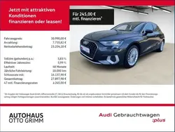 Grau (manhattangrau metallic) Gebraucht 2023 Audi A3 Advanced | 28.880 € (Fairer Preis)