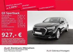 Mythosschwarz metallic Gebraucht 2022 Audi Q3 Sportback SUV | 34.215 € (Fairer Preis)