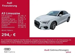 Gletscherweiß metallic Gebraucht 2022 Audi A3 Advanced Limousine | 26.790 € (Fairer Preis)