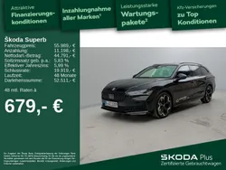 Onyxschwarz metallic Gebraucht 2025 Skoda Superb SportLine Kombi | 57.689 €