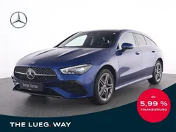 Blau metalliclack spektralblau Gebraucht 2024 Mercedes CLA250e Shooting Brake AMG Kombi | 35.445 € (Guter Preis)