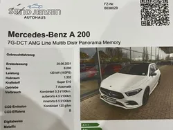 Weiß Gebraucht 2021 Mercedes A200 AMG line Limousine | 26.800 € (Fairer Preis)