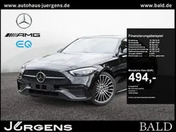 Schwarz obsidianschwarz metallic Gebraucht 2024 Mercedes C300 AMG Limousine | 52.460 € (Etwas zu teuer)