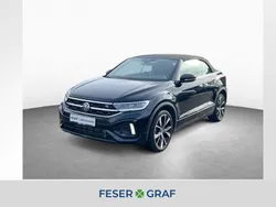 Deep black perleffekt schwarz Gebraucht 2024 VW T-Roc Cabriolet R-line Cabrio | 31.440 € (Superpreis)