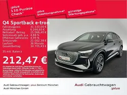 Schwarz Gebraucht 2022 Audi Q4 Sportback e-tron S-Line SUV | 31.333 € (Fairer Preis)