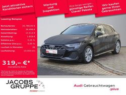 Schwarz Gebraucht 2025 Audi A3 S-Line Limousine | 36.496 € (Fairer Preis)