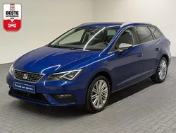 Blau (mysteryblaumet.) Gebraucht 2018 Seat Leon ST XCELLENCE Kombi | 17.950 € (Fairer Preis)