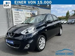 Sapphire black (m) Gebraucht 2016 Nissan Micra Acenta Kleinwagen | 9.789 € (Etwas zu teuer)