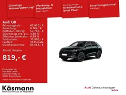 Schwarz Gebraucht 2021 Audi Q8 Sport SUV | 63.930 € (Guter Preis)