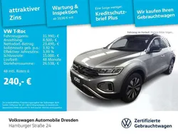 Pyritsilber metallic/schwarz Gebraucht 2024 VW T-Roc Goal SUV | 31.990 € (Fairer Preis)