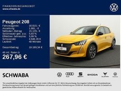 Gelb Gebraucht 2021 Peugeot 208 GT Kleinwagen | 16.810 € (Guter Preis)