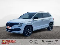 Weiß Gebraucht 2021 Skoda Karoq SportLine SUV | 28.793 € (Guter Preis)