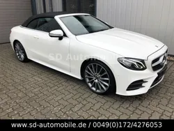 Polarweiss unilack Gebraucht 2018 Mercedes E220 AMG line Plus Cabrio | 36.890 €