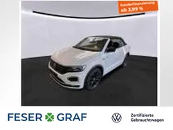 Pure white schwarz Gebraucht 2021 VW T-Roc Cabriolet R-line Cabrio | 25.450 € (Guter Preis)