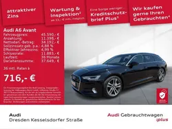 Brillantschwarz Gebraucht 2023 Audi A6 Sport Kombi | 45.590 € (Teuer)