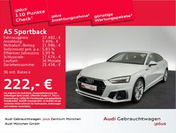 Weiß Gebraucht 2020 Audi A5 Sportback S-Line Limousine | 26.982 €