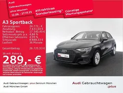 Schwarz Gebraucht 2021 Audi A3 Sportback e-tron Performance Limousine | 24.772 € (Etwas zu teuer)