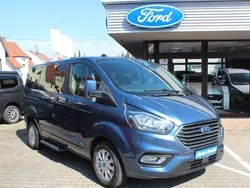 Chromablau metallic Gebraucht 2021 Ford Tourneo Custom Titanium Van / Kleinbus | 34.990 € (Fairer Preis)