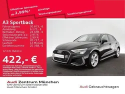 Mythosschwarz metallic Gebraucht 2022 Audi A3 Sportback e-tron S-Line Limousine | 30.873 € (Fairer Preis)