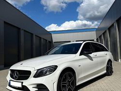 Weiß Gebraucht 2021 Mercedes C220 AMG line Kombi | 23.000 € (Fairer Preis)