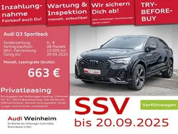 Mythosschwarz metallic Gebraucht 2024 Audi Q3 Sportback S-Line SUV | 51.990 €
