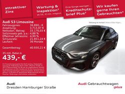 Daytonagrau perleffekt Gebraucht 2021 Audi S3 Ambiente Limousine | 36.890 € (Fairer Preis)