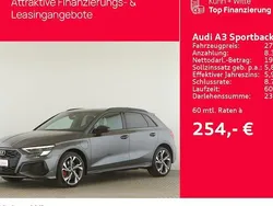 Grau Gebraucht 2021 Audi A3 Sportback e-tron S-Line Limousine | 26.879 € (Fairer Preis)