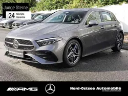 Metalliclack mountaingrau Gebraucht 2024 Mercedes A200 AMG Limousine | 31.790 € (Fairer Preis)
