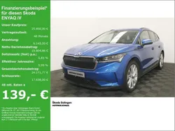 Blau (blue), metallic Gebraucht 2021 Skoda Enyaq iV First Edition SUV | 27.950 € (Fairer Preis)