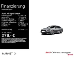 Daytonagrau perleffekt Gebraucht 2022 Audi A5 Sportback S-Line Limousine | 43.890 € (Teuer)