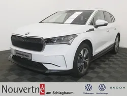 Moonweiß (white), metallic Gebraucht 2021 Skoda Enyaq iV ecoSuite SUV | 30.250 € (Fairer Preis)