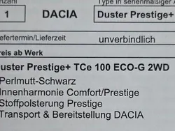 Schwarz Gebraucht 2022 Dacia Duster Prestige SUV | 12.800 € (Guter Preis)