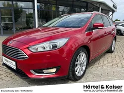 Candyrotmetallic (rot) Gebraucht 2015 Ford Focus Titanium Kombi | 9.990 € (Fairer Preis)