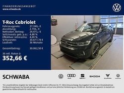 Deep black perleffekt schwarz Gebraucht 2022 VW T-Roc Cabriolet R-line Cabrio | 27.190 € (Guter Preis)